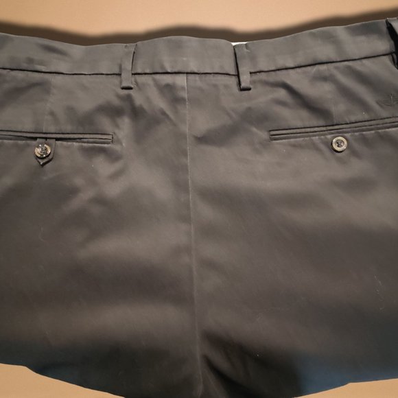 Docker Classic Fit Pleated Mens Pants Black - Picture 10 of 11